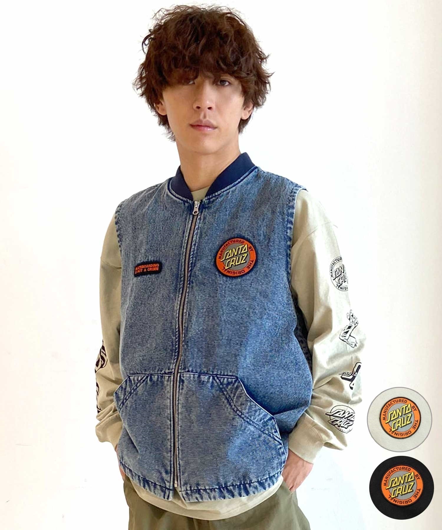 【マトメガイ対象】SANTACRUZ/サンタクルーズ Mfg Dot Work Vest ムラサキスポーツ限定 502241201(L.BIG-M)