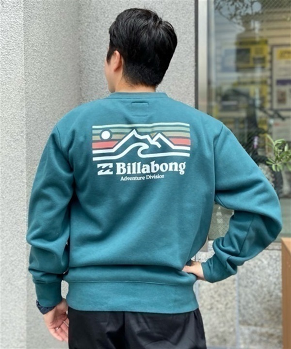 BILLABONG/ビラボン トレーナー スウェット バックプリント 撥水 裏起毛 BD012-012