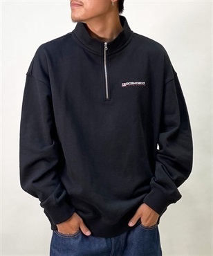 DC/ディーシー 23 AUTHENTIC HALF ZIP23 オーセンティック ハーフジップ ビックシルエット ワンポイント ドロップショルダー DPO234068