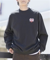 THRASHER/スラッシャー スウェットトレーナー クルーネック ビッグシルエット ワンポイント 23MS-CR1【ムラサキスポーツ別注(BLK-M)