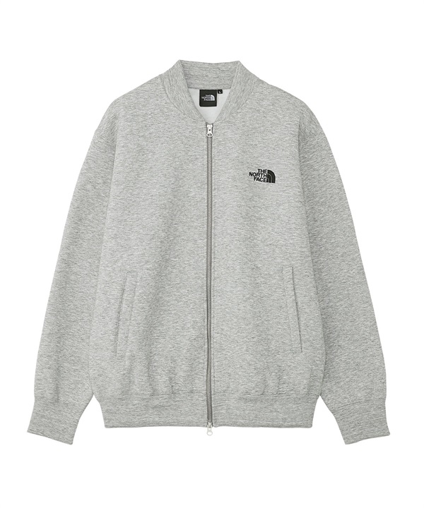 【マトメガイ対象】THE NORTH FACE/ザ・ノース・フェイス Bomber Sweat ジップアップ スウェット ワンポイント 刺繍 NT62336