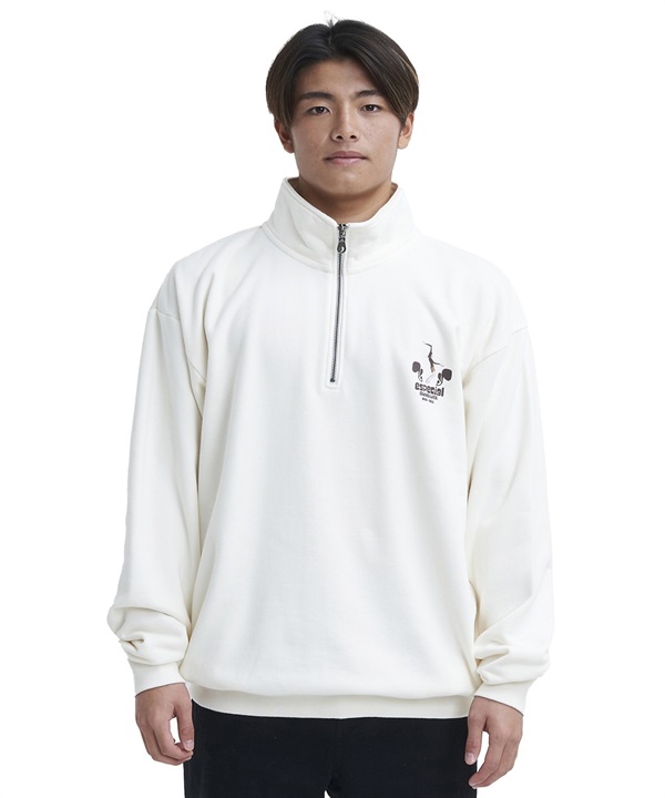 QUIKSILVER/クイックシルバー ANDY HALF ZIP SWEAT ハーフジップ メンズ トレーナー スウェット モックネック QZP234066