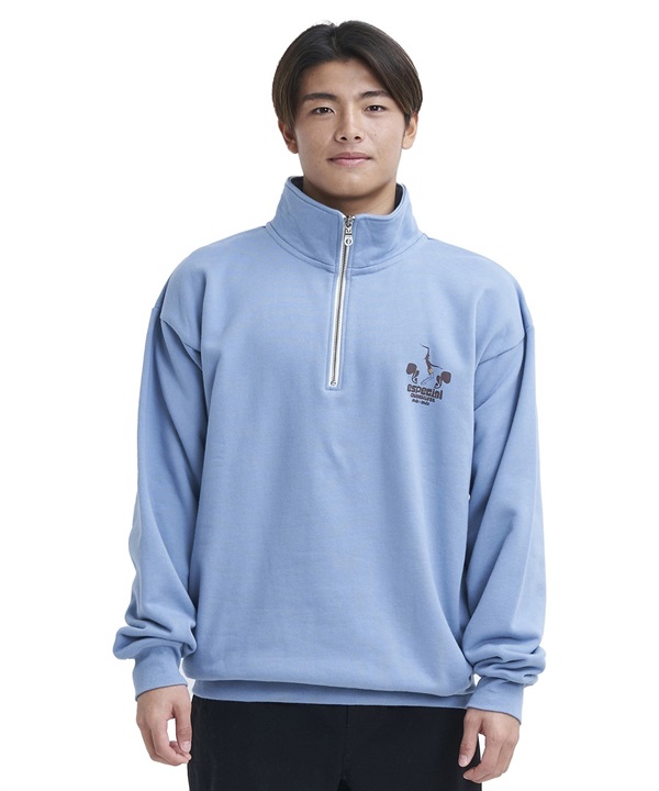 QUIKSILVER/クイックシルバー ANDY HALF ZIP SWEAT ハーフジップ メンズ トレーナー スウェット モックネック QZP234066