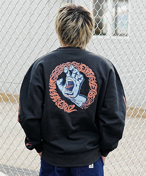 SANTACRUZ/サンタクルーズ メンズ トレーナー バックプリント 502233304 ムラサキスポーツ限定