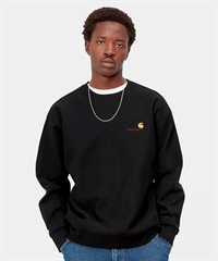 Carhartt/カーハート AMERICAN SCRIPT SWEATSHIRT アメリカンスプリクト メンズ トレーナー  裏起毛 ブラック I025475