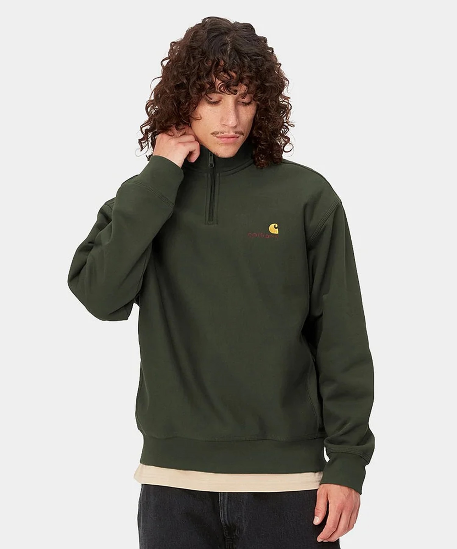 Carhartt/カーハート HALF ZIP AMERICAN SCRIPT アメリカンスクリプト