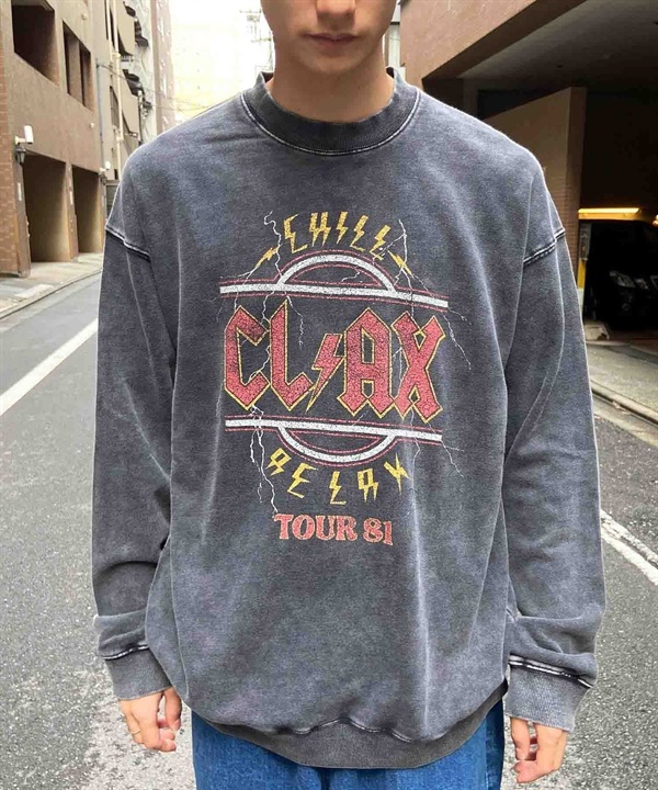 CHILLAX/チラックス メンズ スウェットトレーナー バンドTEE オーバーサイズ 234OO1TR093CL