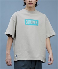 CHUMS チャムス メンズ トレーナー 半袖 クルーネック スウェット ロゴ プリント オーバーサイズ 裏毛 CH00-1446