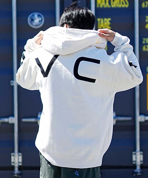 RVCA/ルーカ FAKE RVCA ZIP HOODIE メンズ パーカー ジップアップ フーディー スウェット バックプリント 裏起毛 BD042-157