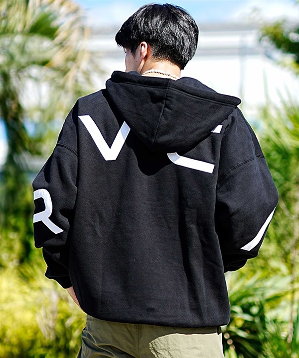 【マトメガイ対象】RVCA/ルーカ FAKE RVCA ZIP HOODIE メンズ パーカー ジップアップ フーディー スウェット バックプリント 裏起毛 BD042-157