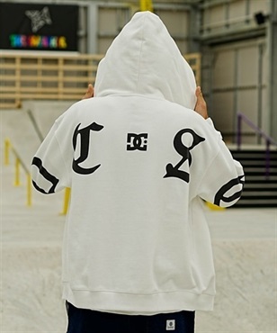 DC/ディーシー 23 BIG OE BACK LOGO ZH23  ビッグ オールドイングリッシュ ロゴ ジップ フーディー ビックシルエット バックプリント ジップアップ DPO234060