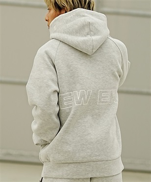 NEW ERA/ニューエラ TECHSWEAT WIDE POH WORDM パーカー プルオーバー バックプリント 撥水 セットアップ対応 14107837 ムラサキスポーツ別注