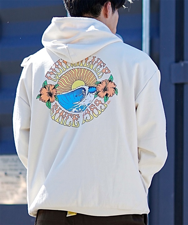 QUIKSILVER/クイックシルバー HOLLOW WASH PARKA AW メンズ パーカー プルオーバー バックプリント ムラサキスポーツ別注 QPO234614M