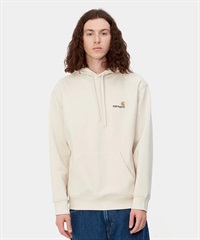 Carhartt/カーハート メンズ プルオーバー パーカー スウェット 裏起毛 アイボリー I028279(NATU-S)