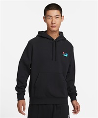 NIKE/ナイキ クラブ+ BB パッチ G プルオーバー L/S フーディ メンズ パーカー スウェット 裏起毛 ブラック FB8440-010