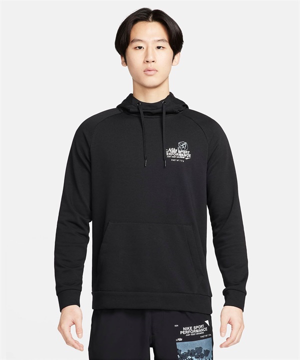 NIKE ナイキ パーカー Dri-FIT フーデッド フィットネスプルオーバー メンズ パーカー バックプリント FN3286-010