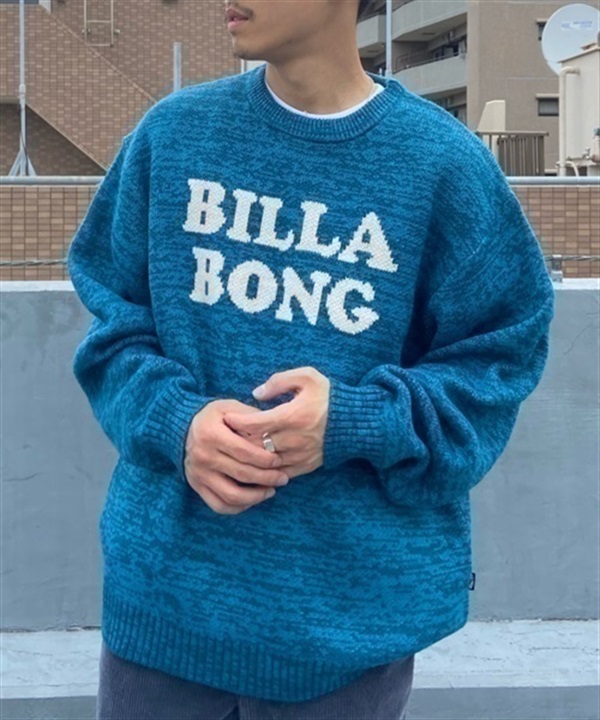 BILLABONG/ビラボン アクリルニット セーター クルーネック ニットトレーナー BD012-601