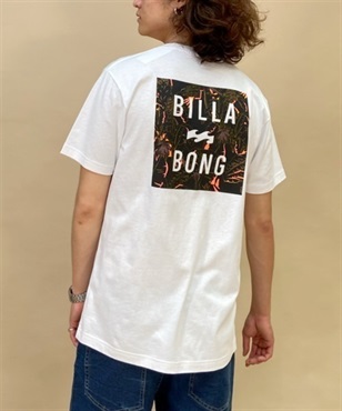 BILLABONG/ビラボン  クルーネック半袖Tシャツ スクエアロゴ/カットソー USAコットンTee BD012-201