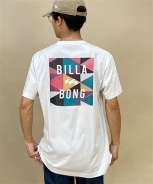 BILLABONG/ビラボン  クルーネック半袖Tシャツ スクエアロゴ/カットソー USAコットンTee BD012-201
