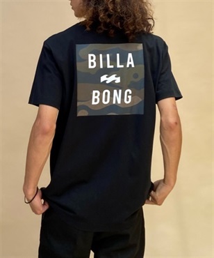 BILLABONG/ビラボン  クルーネック半袖Tシャツ スクエアロゴ/カットソー USAコットンTee BD012-201