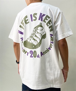 【マトメガイ対象】KEEN キーン 1028429 ユニセックス 半袖 Tシャツ バックプリント 速乾 オーガニックコットン KK G13