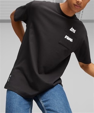 PUMA/プーマ x RIPNDIP/リップンディップ 半袖 Tシャツ ポケT ポケット ワンポイント オーバーサイズ コラボレーション 622195