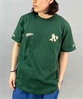 NEW ERA ニューエラ SSCT OAKATH 13516766 メンズ 半袖 Tシャツ バックプリント KK1 A19(DGRN-M)