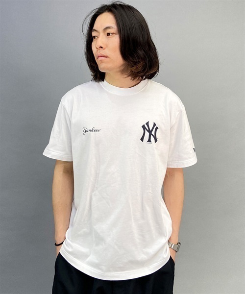 NEW ERA ニューエラ SSCT NEYYAN 13516767 メンズ 半袖 Tシャツ バックプリント KK1 A19(WHT-M)