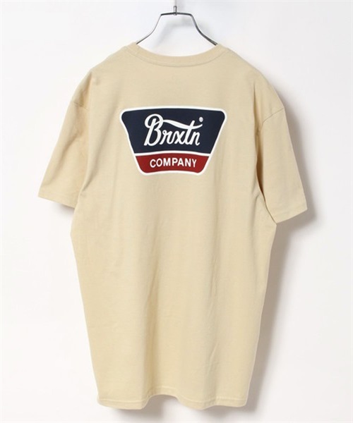 BRIXTON ブリクストン 16172 メンズ トップス カットソー Tシャツ 半袖 KK C23(CREAM-M)