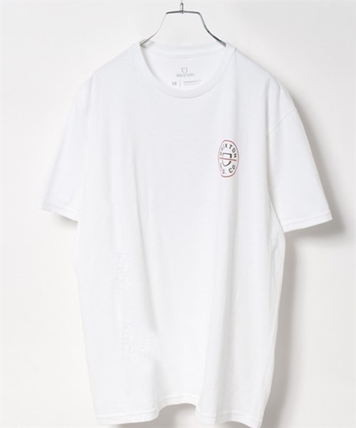 【マトメガイ対象】BRIXTON ブリクストン 16493 メンズ トップス カットソー Tシャツ 半袖 KK1 C23(BKOWJ-M)