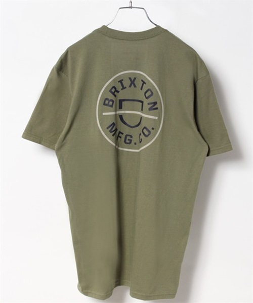 BRIXTON ブリクストン 16493 メンズ トップス カットソー Tシャツ 半袖 KK1 C23(OSWNS-M)