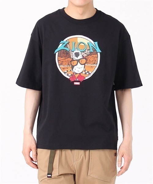 【マトメガイ対象】CHUMS チャムス Oversized ZION Souvenir CHUMS T-Shirt DESI CH01-2183 メンズ 半袖 Tシャツ KK1  F12(WT-M)