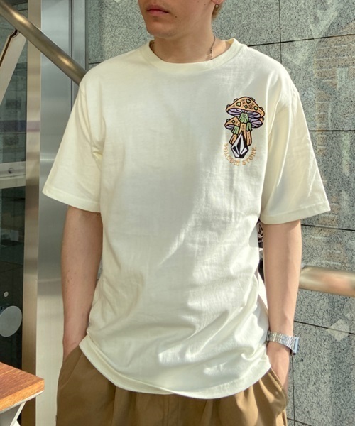 VOLCOM ボルコム FARM TO YARN PSYCHIKE SHORT SLEEVE TEE AF022301 メンズ 半袖 Tシャツ KK2 E5(WT-M)