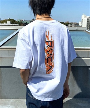 RVCA ルーカ HOT RVCA SS BD041-P27 バックプリント 半袖 Tシャツ ムラサキスポーツ限定 KK2 D24