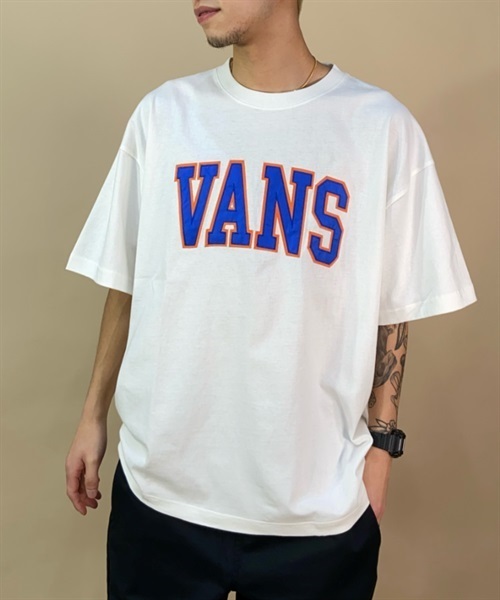 VANS バンズ 123R1010623 メンズ 半袖 Tシャツ ムラサキスポーツ限定 KK1 B24(WHITE-M)