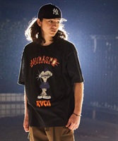 RVCA ルーカ × DMOTE コラボレーション BD041-P46 メンズ 半袖 Tシャツ ムラサキスポーツ限定 KK1