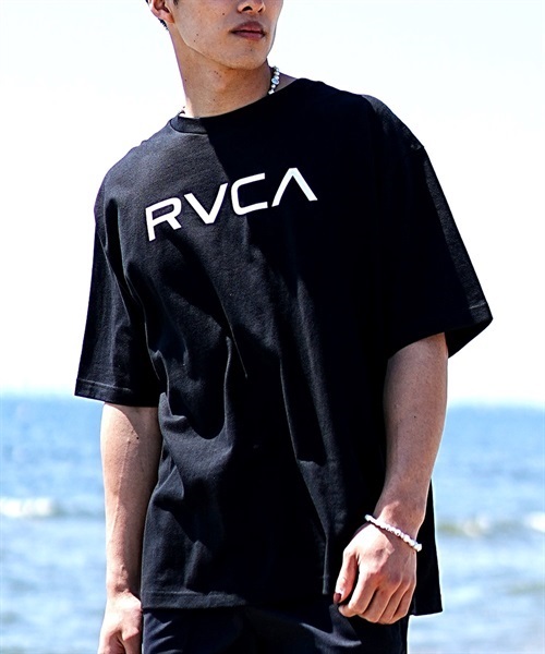 【クーポン対象】RVCA ルーカ BD041-P21 メンズ 半袖 Tシャツ KK1 C7(BLK-M)