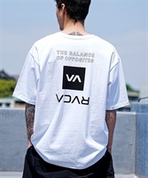 【クーポン対象】RVCA ルーカ BD041-P23 メンズ 半袖 Tシャツ バックプリント KK1 C8(WHT-M)