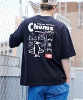 CHUMS チャムス CH01-2247 メンズ トップス カットソー Tシャツ 半袖 KK C30(BK-M)