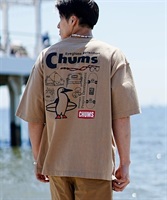 CHUMS チャムス CH01-2247 メンズ トップス カットソー Tシャツ 半袖 KK C30(BE-M)