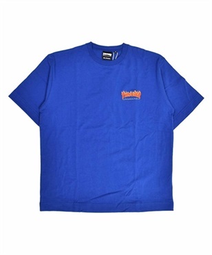 【マトメガイ対象】THRASHER スラッシャー FLAME THMM-002 メンズ 半袖 Tシャツ カットソー ムラサキスポーツ限定 KK1 C23