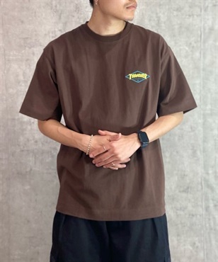 【マトメガイ対象】THRASHER スラッシャー DIAMOND THMM-003 メンズ 半袖 Tシャツ カットソー ムラサキスポーツ限定 KK1 C23