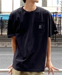 【クーポン対象】DC ディーシー DST241015 メンズ ポケット 半袖 Tシャツ ドロップショルダー ワンポイント 刺繍ロゴ