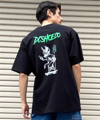 【クーポン対象】DC ディーシー DST241094 メンズ 半袖 Tシャツ バックプリント スカル ワイドフィット ムラサキスポーツ限定