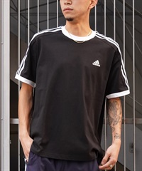 adidas アディダス メンズ 半袖 Tシャツ 3ST スリーストライプス ルーズフィット JUH48