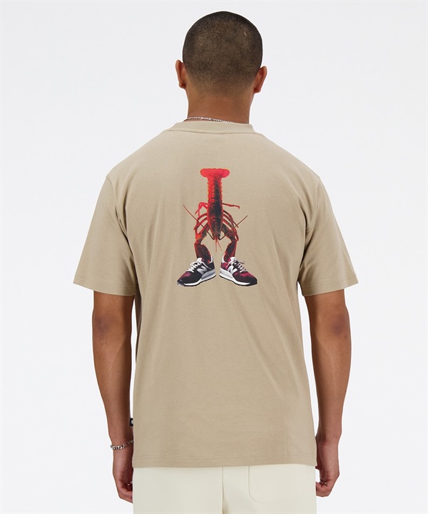 new balance ニューバランス Athletics Lobster リラックス ショートスリーブTシャツ メンズ 半袖 バックプリント MT41546