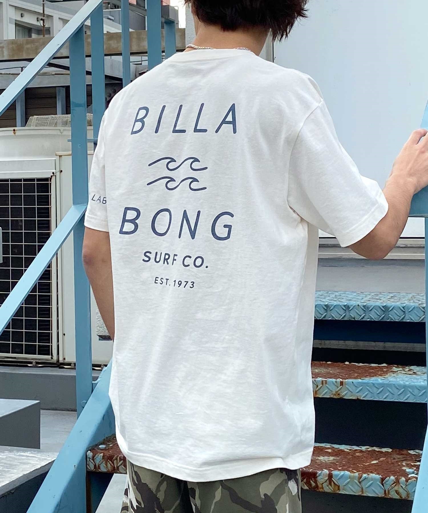 【マトメガイ対象】BILLABONG ビラボン メンズ バックプリントTシャツ ロゴT 半袖 BE011-204(CRM-S)