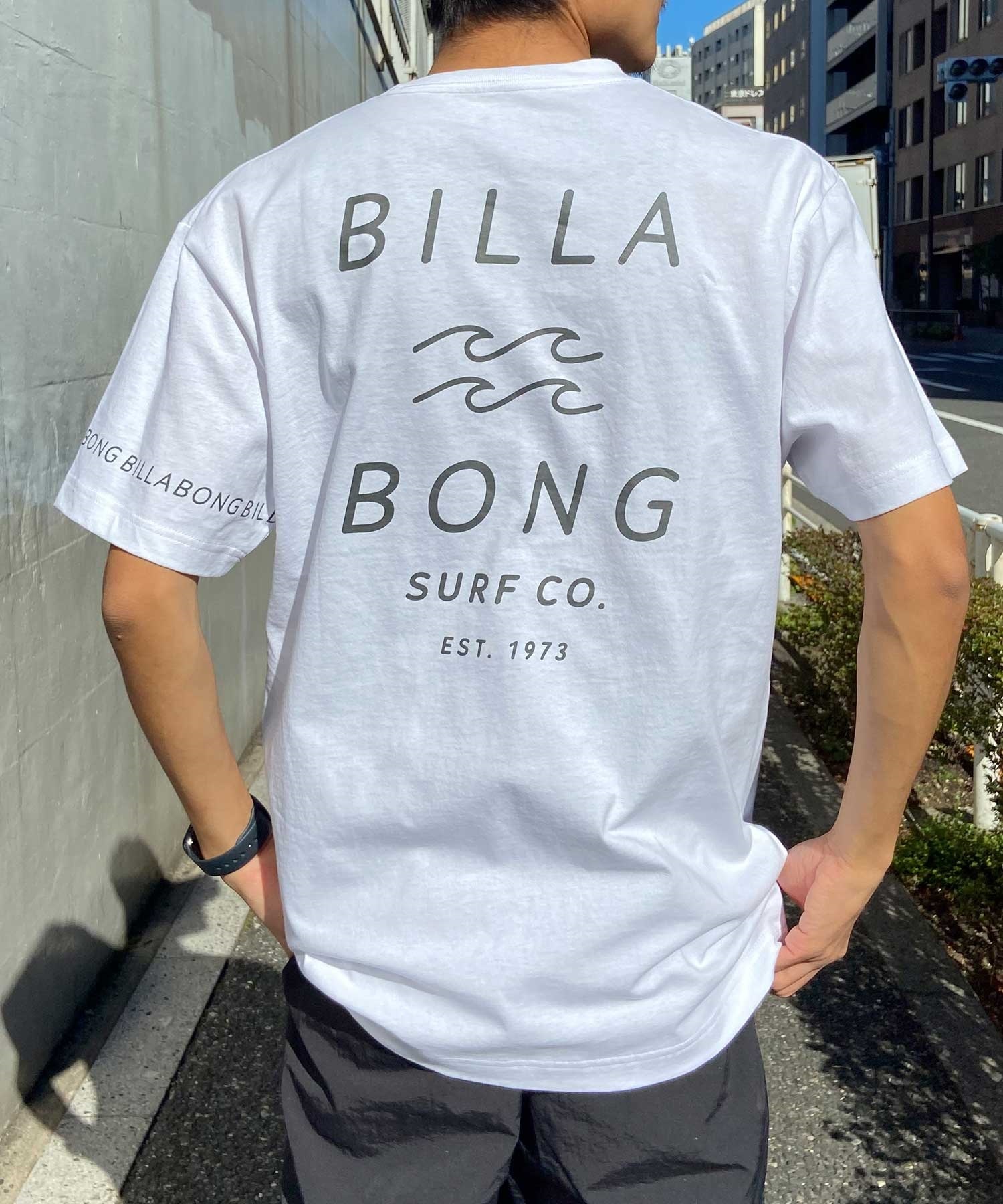 BILLABONG ビラボン メンズ バックプリントTシャツ ロゴT 半袖 BE011-204(WCH-S)