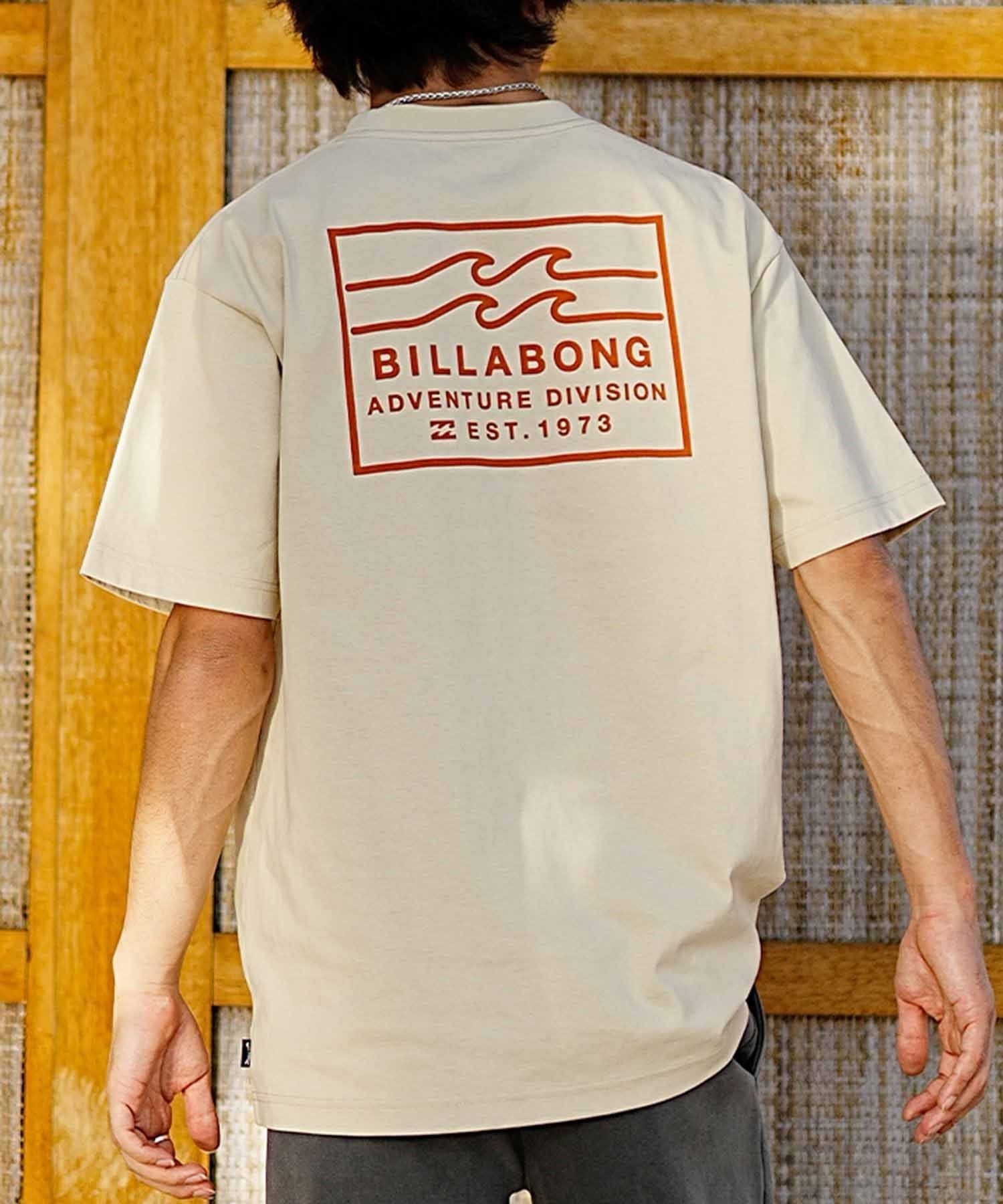 BILLABONG ビラボン メンズ バックプリントTシャツ ロゴT 半袖 BE011-214(SND-M)