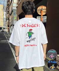 【マトメガイ対象】DC ディーシー DST242006 メンズ 半袖 Tシャツ スカル ドロップショルダー ワイドフィット